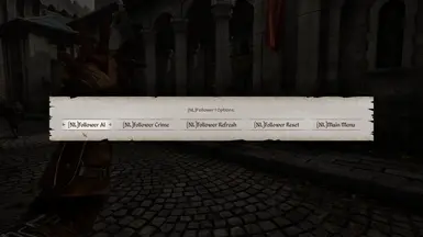 Options menu