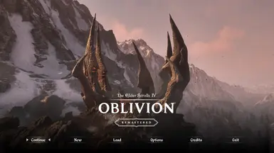 Alternative Immersive Main Menu for Obliviion