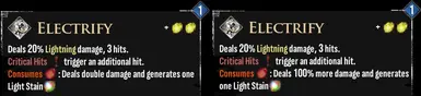 Default ver. (left) - Percentages only (right)