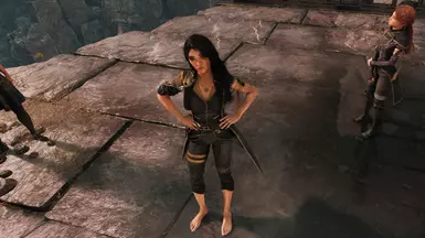 840_Expedition Outfit (Default) - Shirt and right gauntlet have been removed.