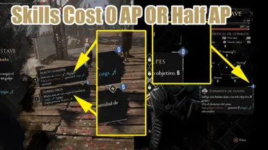 Skills Cost Half or 0 Action Point (AP) (2 Versions)