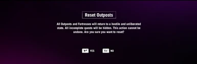 Reset Outposts Anytime