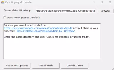 Cubic Odyssey Mod Installer