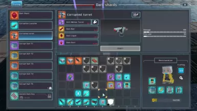 Craftable Corrupt Launcher and Corrupted Turret