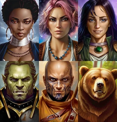 BG2 styled portraits for EE companions