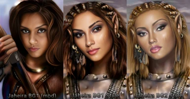 Versions of Jaheira portrait