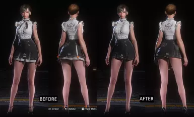 FourSeconds Everyday without underskirt and with optional pantyhose