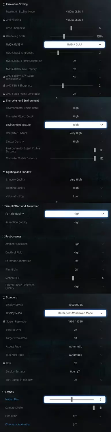 just my in game settings in case anyone cares