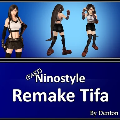 FF7 Remake Tifa in (Fake)Ninostyle for battles