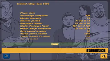 GTA 3 (re3) Starter Save and 100 Percent Save Files