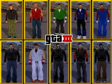 GTA 3 2023 Skins pack by DeathCold