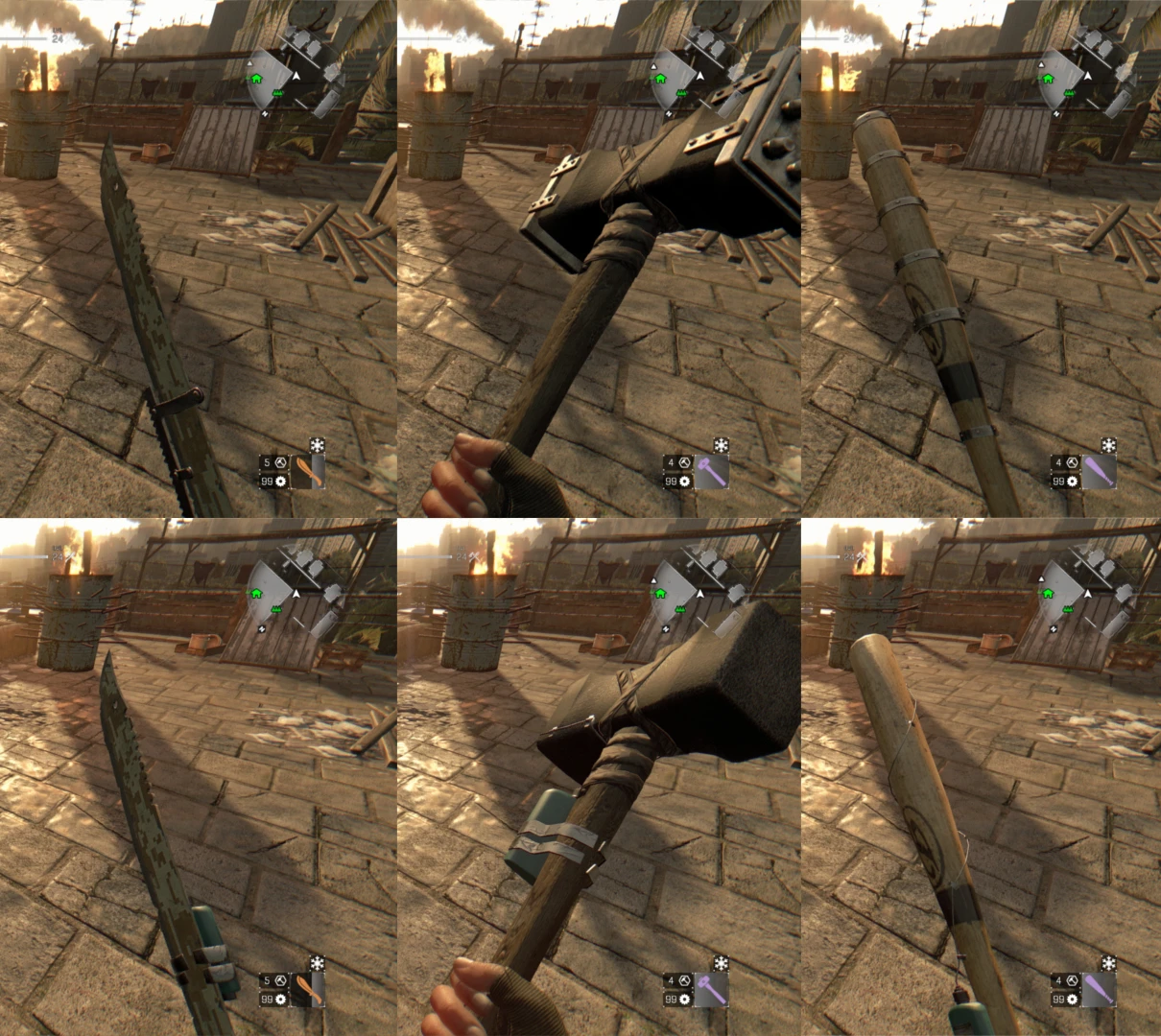 dying light weapons mods
