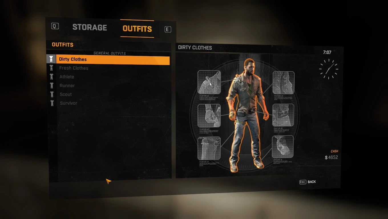 dying light weapon dockets costume code