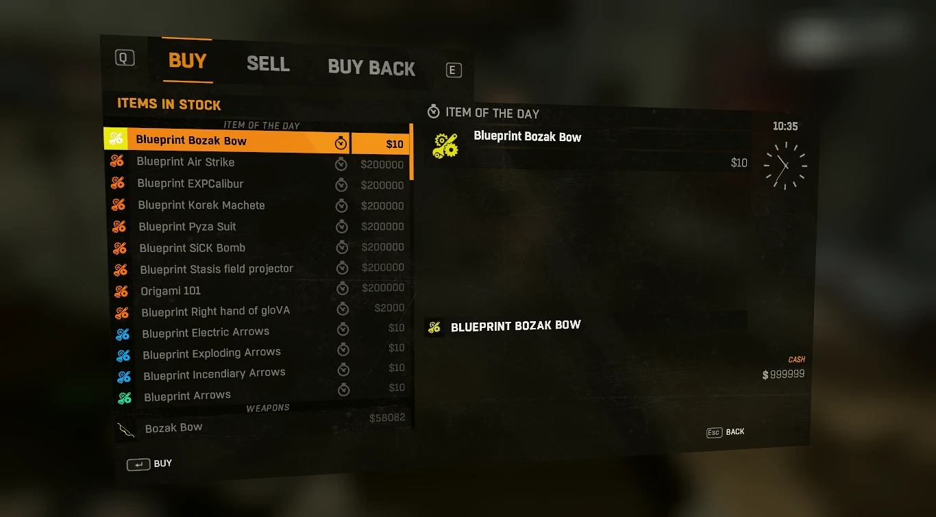 Items in Shop at Dying Light Nexus - Mods and community