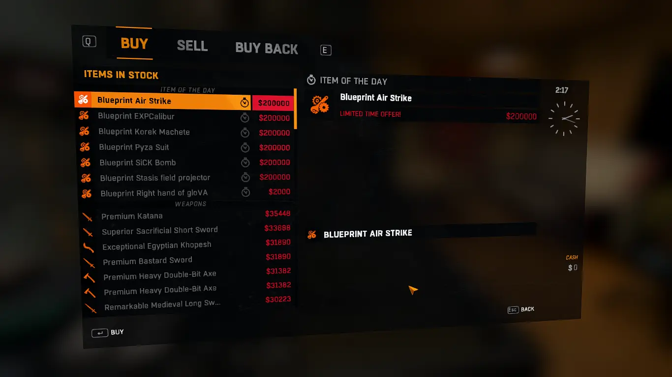 All Items in Shop at Dying Light Nexus - Mods and community