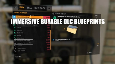 Immersive buyable DLC Blueprints