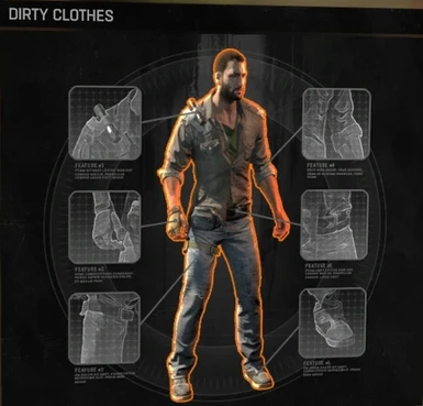 Dirty Clothes - as seen in prologue and main menu