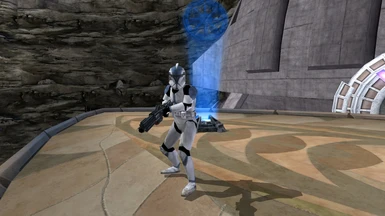 Clone Trooper - 501st, basically took the phase 2 coloration