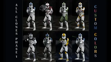 All Clones Phase 1 and Custom Recolor