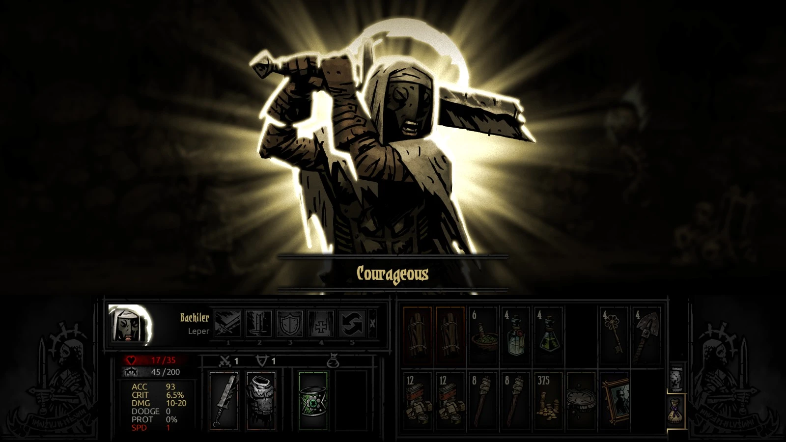 virtue remains after camping in darkest dungeon?