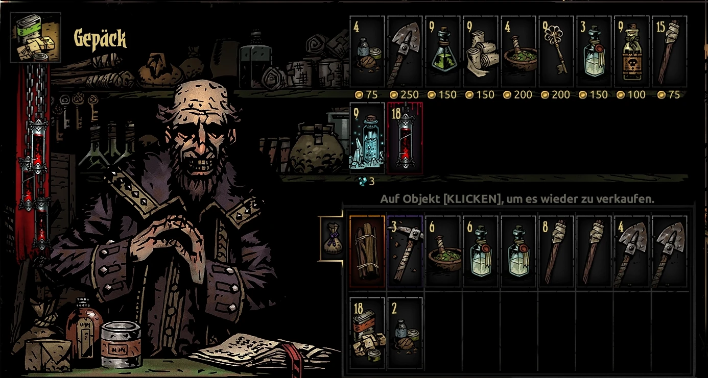 what to use on stack of books in Darkest Dungeon