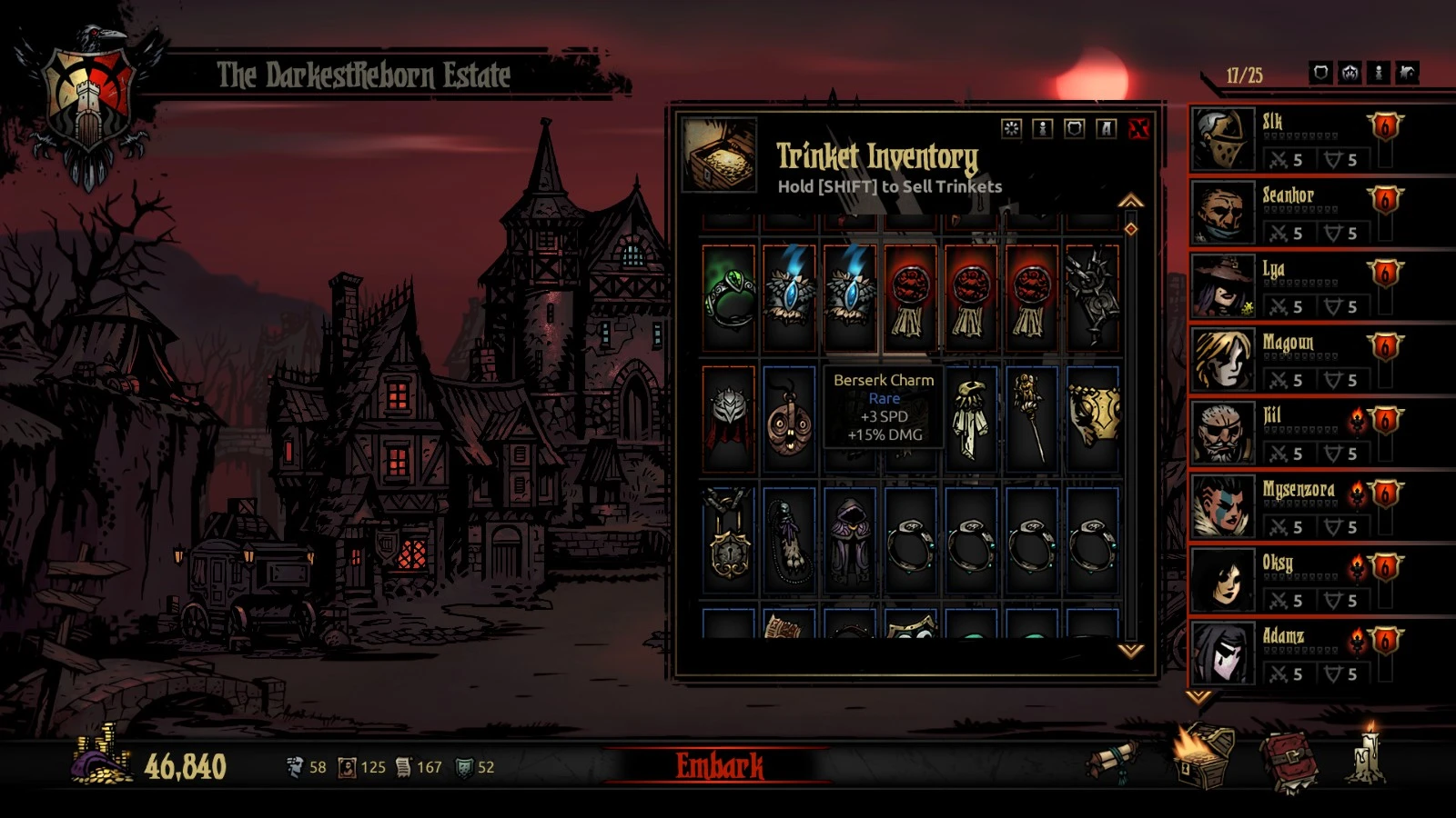 darkest dungeon color of madness trinkets