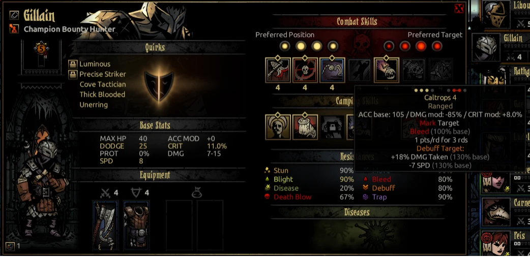 darkest dungeon guild max skill count mod