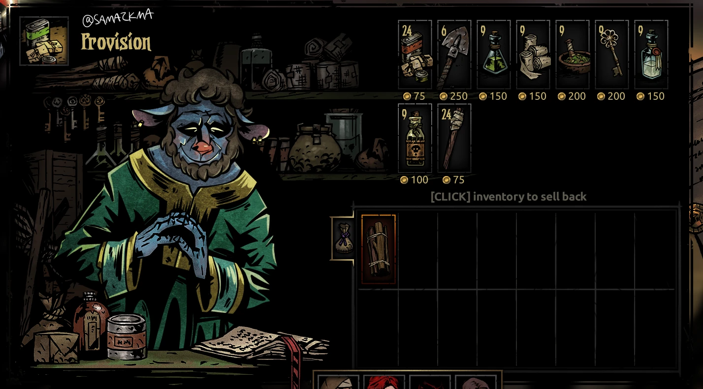 darkest dungeon provisions don carry over