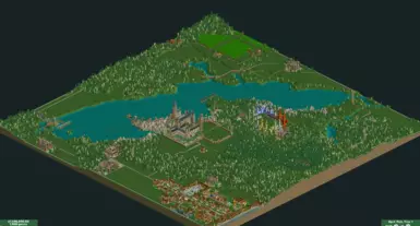 RCT2 HarryPotter Park and objects