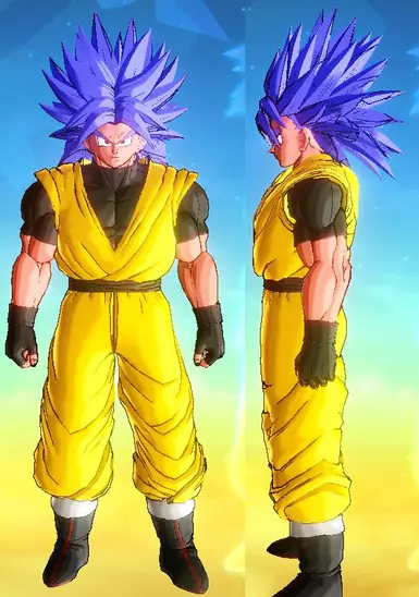 broly super saiyan blue hair