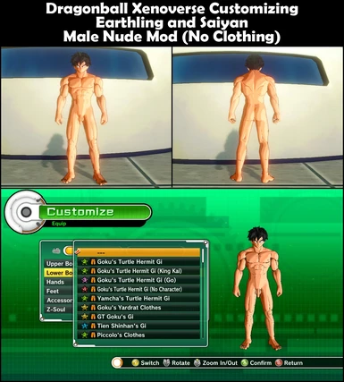 Dragon Ball Male Nude mod Erect-Flaccid