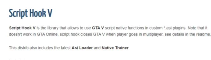 2024 Latest Version of ScriptHookV For Gta5 at Grand Theft Auto 5 