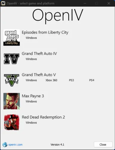 OpenIV UI fixes Plus Icons