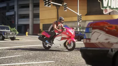 Suzuki Hayabusa GSX1300 2015 For GTA V Enhanced and NVE