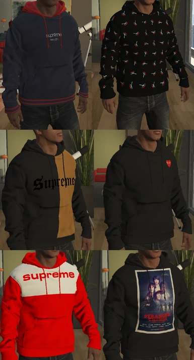 Realistic Supreme X Louis Vuitton Hoodie at Grand Theft Auto: The Trilogy –  The Definitive Edition Nexus - Mods and community