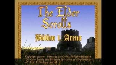 The Elder Scrolls Arena Turkce Yama