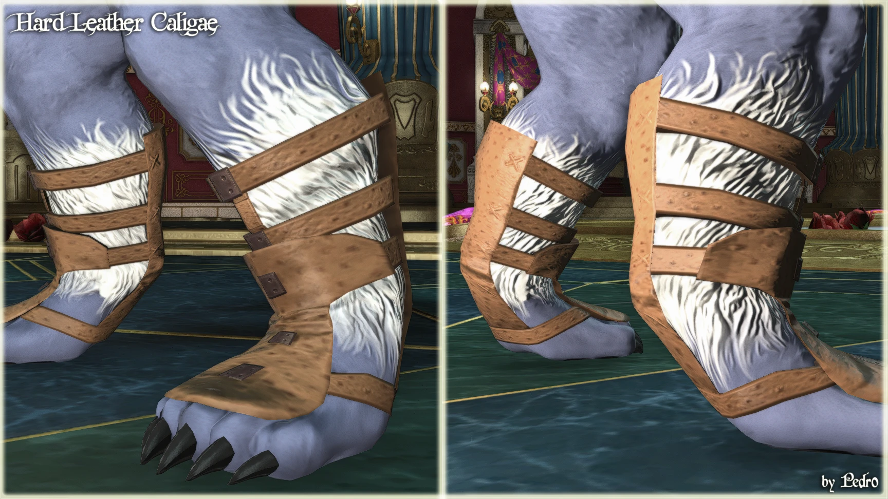 Hard Leather Caligae Anatomically Correct Hrbody At Final Fantasy Xiv Nexus Mods And Community