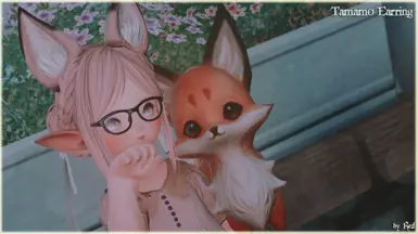 Tamamo Earring for Lalafell