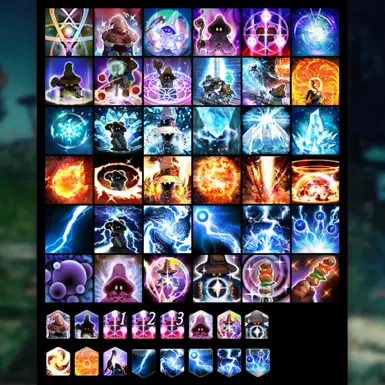 Vivi Black Mage Skill Icons