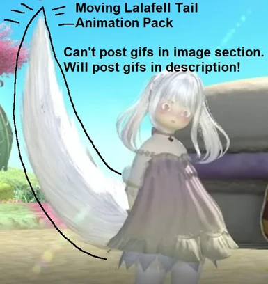 Moving Lalafell Tail Animation Pack