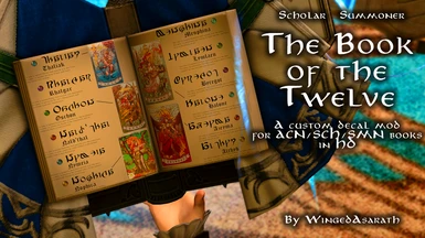 The Book of the Twelve - HD Weapon Decal for SCH and SMN Books