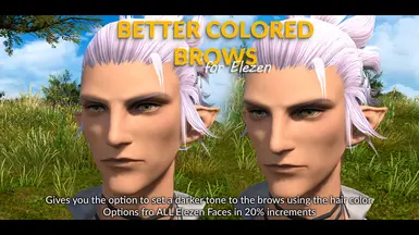 Better Colored Brows for Elezen