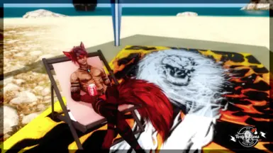 Toxic Lions Flames Beach Blanket