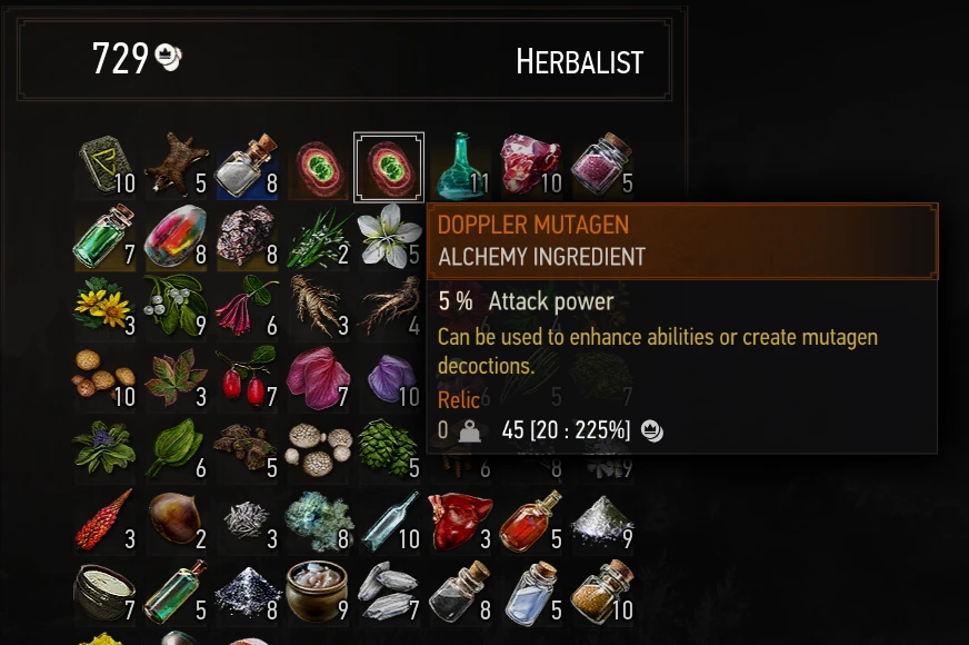 the witcher 2 mutagens