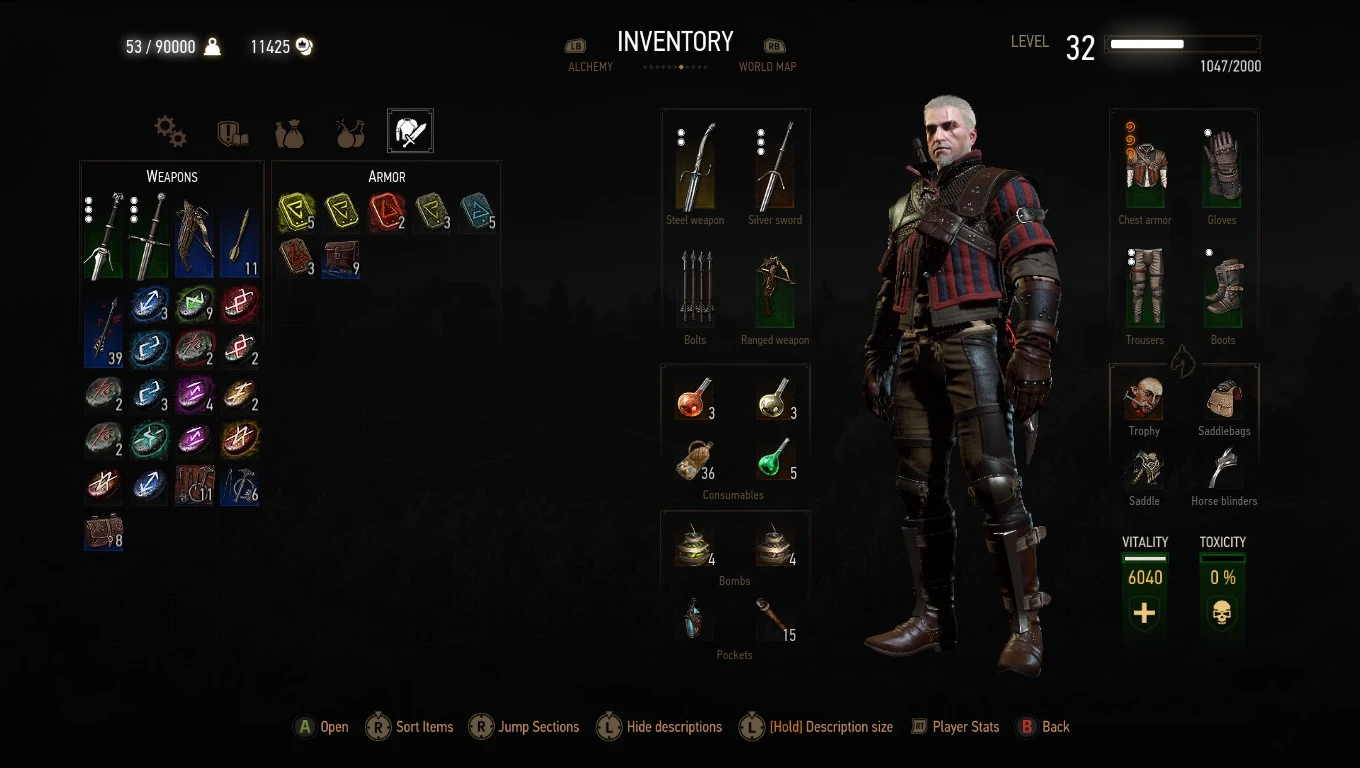 Lvl 32 Pre Endgame Content (before Expansions) at The Witcher 3 Nexus ...