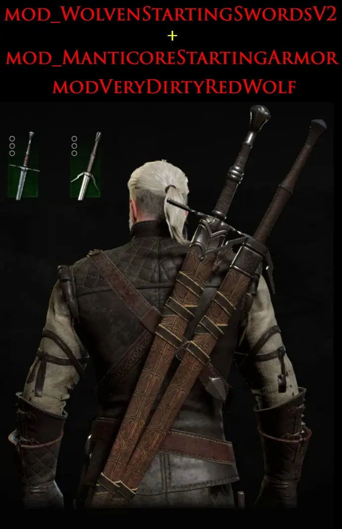 witcher 3 sword mods