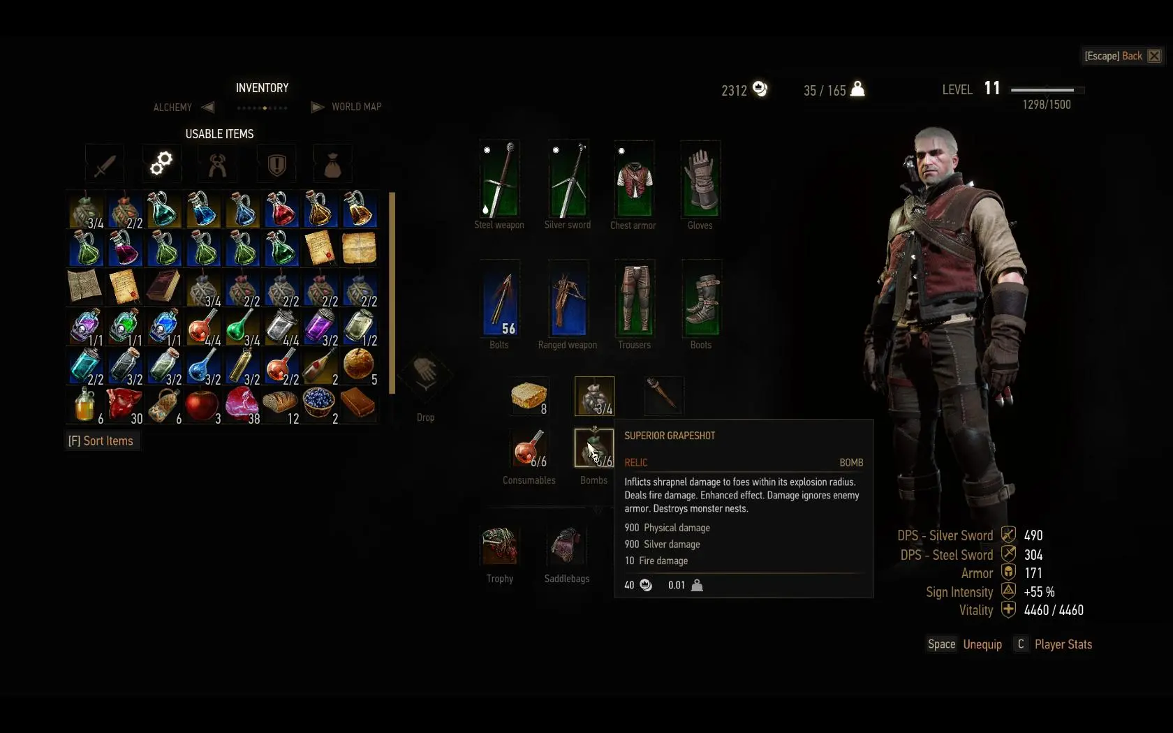 Rebalanced Potions and Bombs at The Witcher 3 Nexus - Mods and community