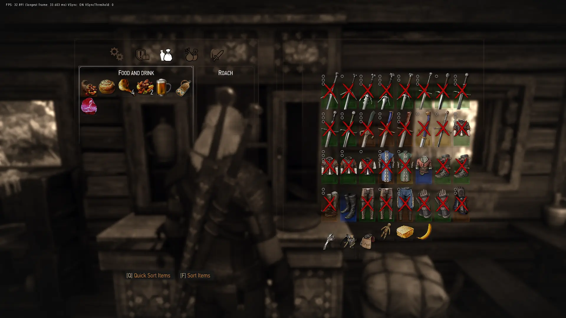 witcher 3 inventory space