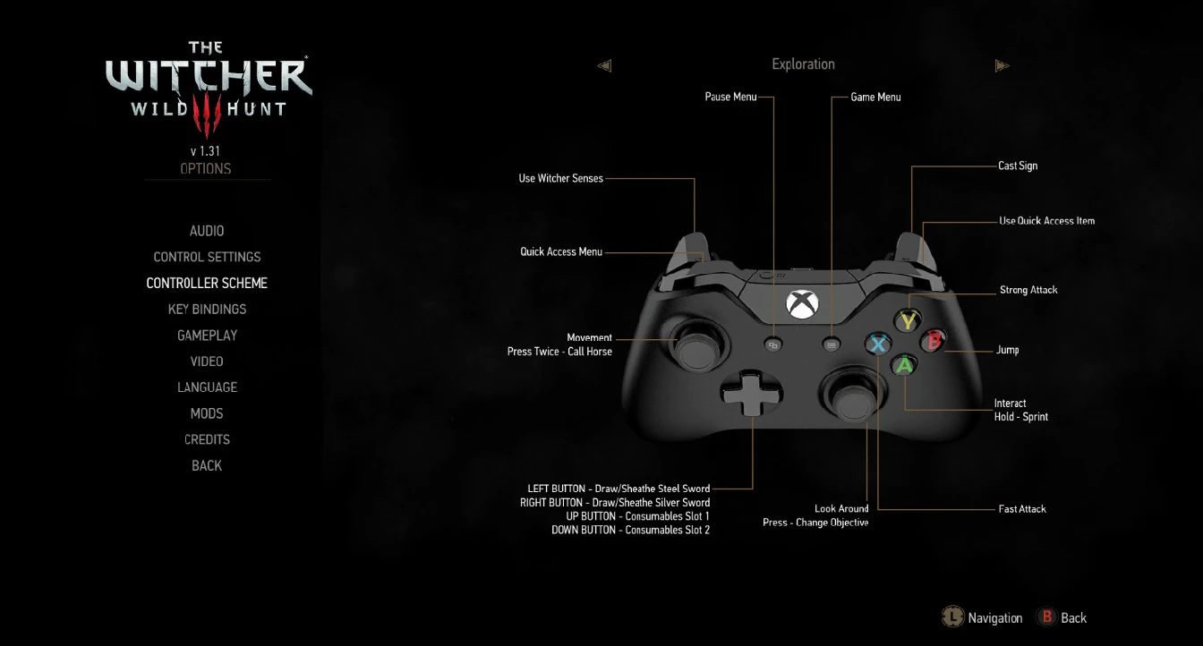 witcher 1 controller mod