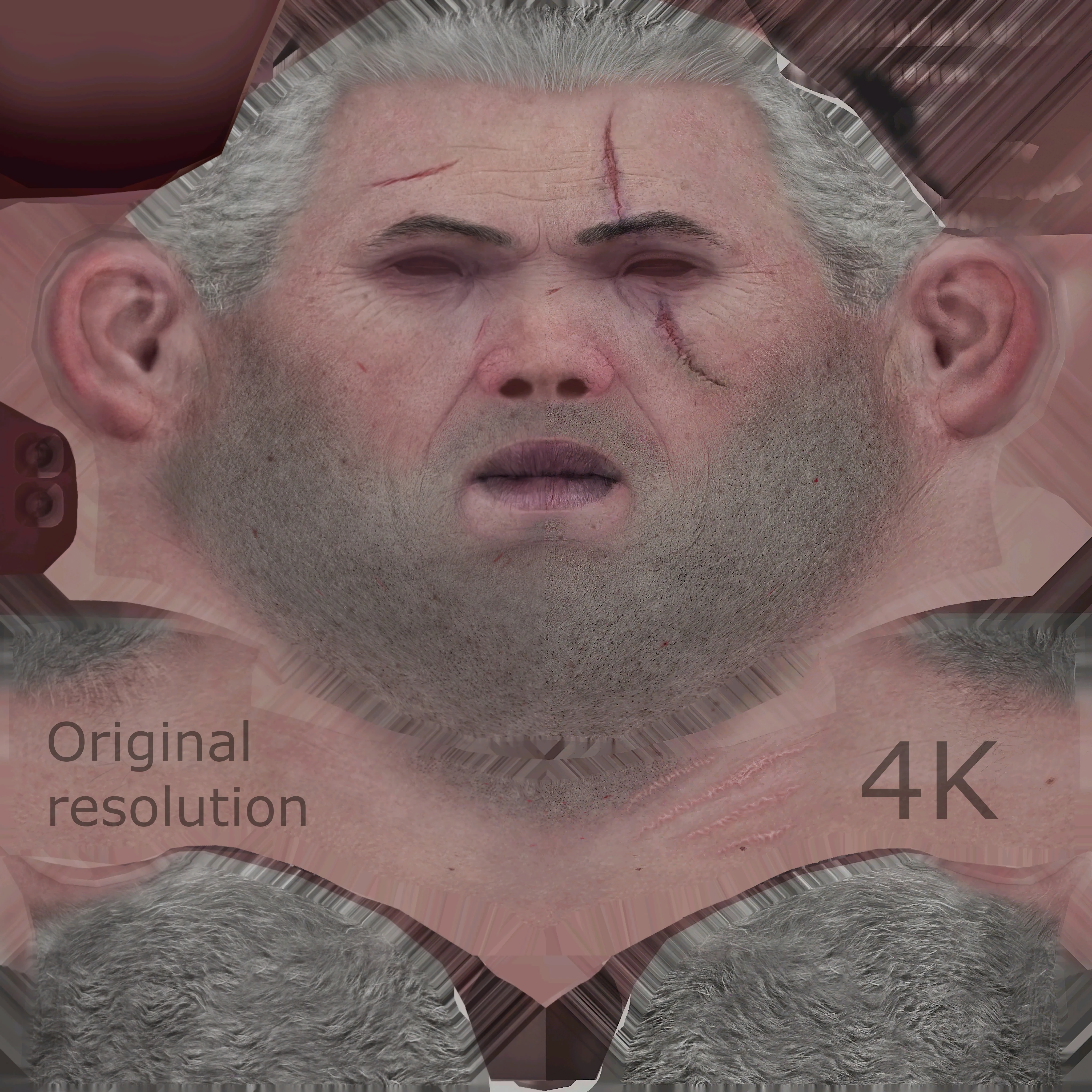 Geralt face retexture face from the witcher 3 фото 44